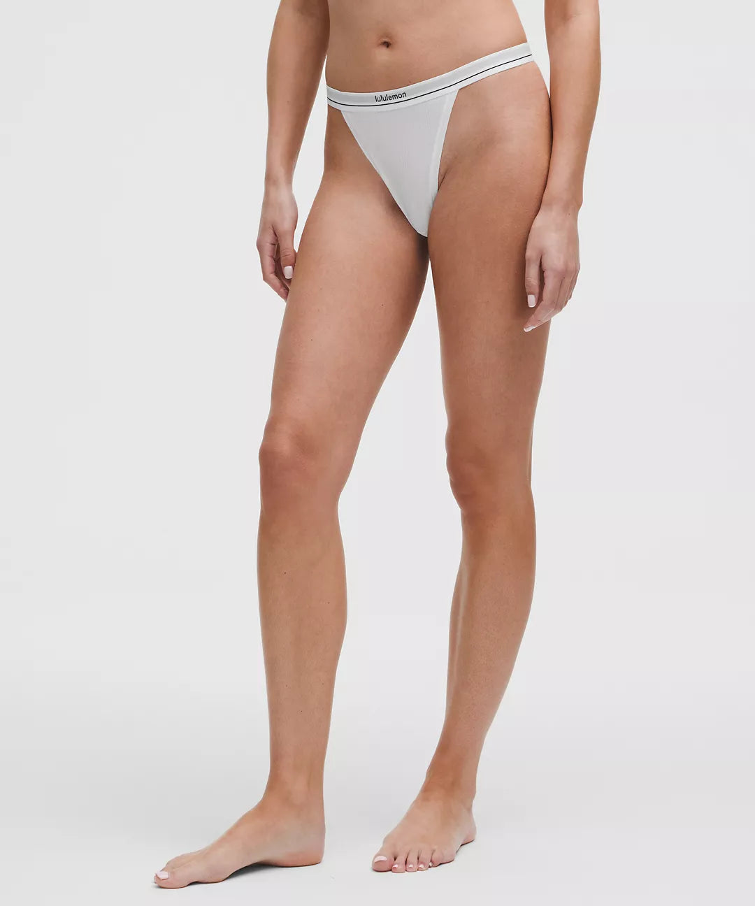 Stretch Cotton Ribbed Logo Underwear