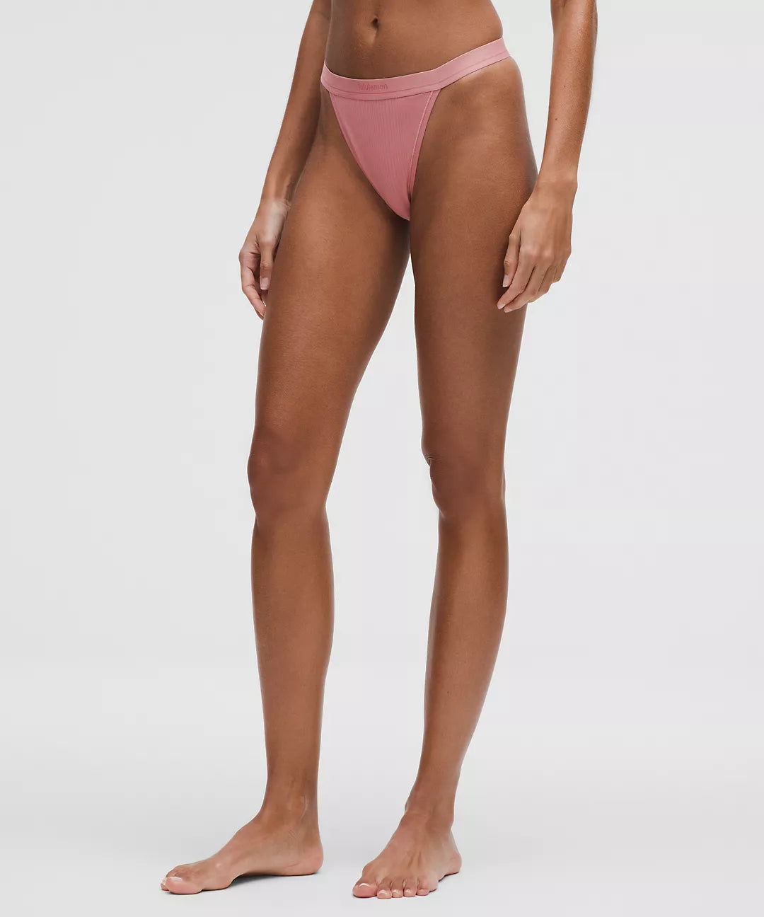 Stretch Cotton Ribbed Logo Underwear