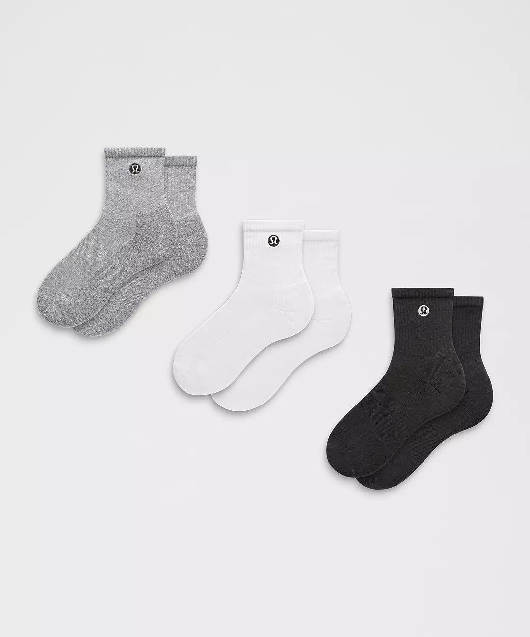 Unisex Quarter Socks 3 Pack