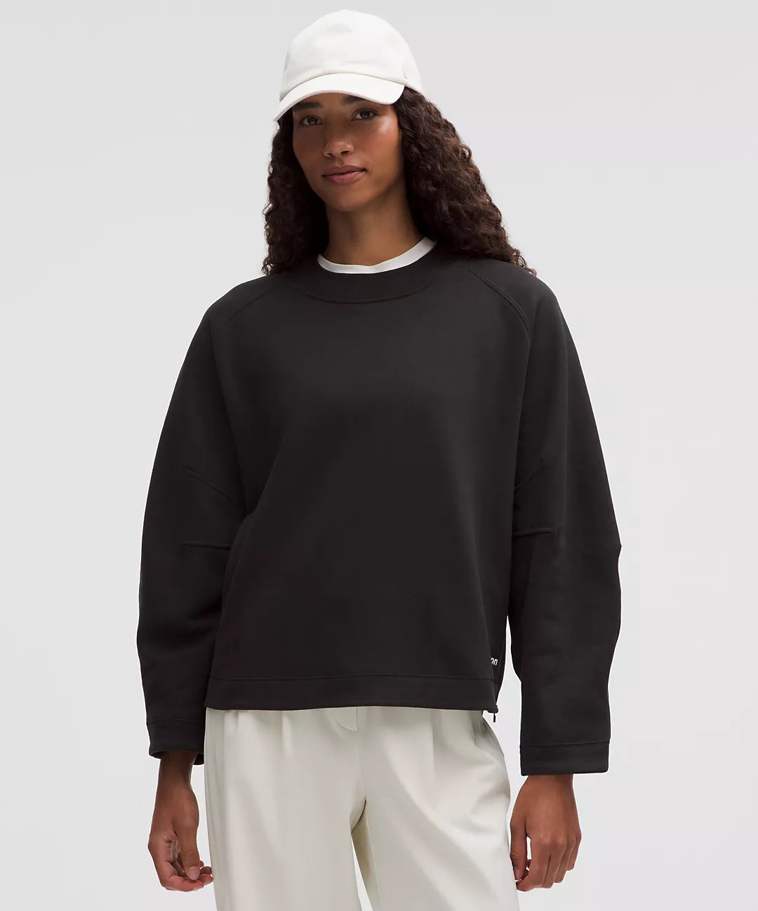Relaxed-Fit Crewneck Hoodie